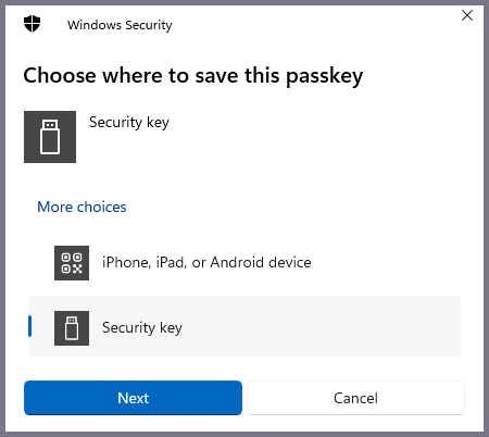 Security key install process part two.