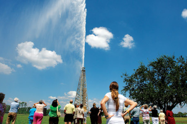 Boomtown water display